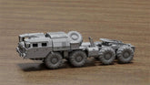 3d Printed 1/72/87 Maz-7410/74106 Heavy-duty Tractor-trailer Unpainted Kit